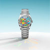 Role x Day-Date Blue Jigsaw Puzzle Premium Quartz Watch
