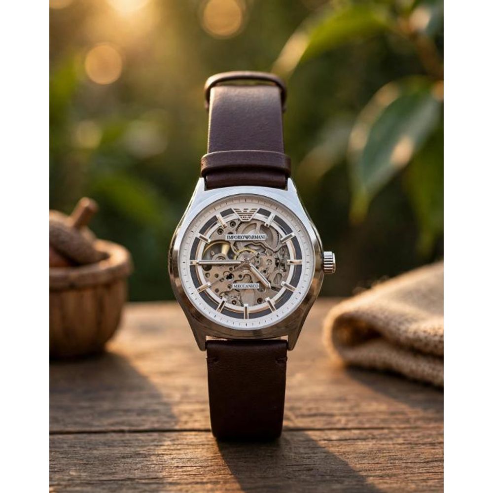 Emporio Arrwa%! Meccanico Skeleton Automatic MenSwach.