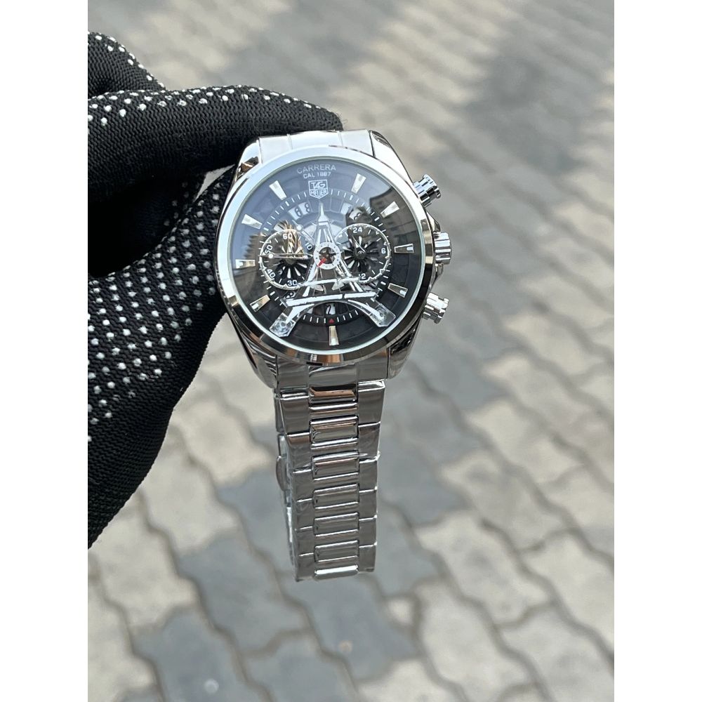 Tag Hueuer Eiffel Tower Silver Black