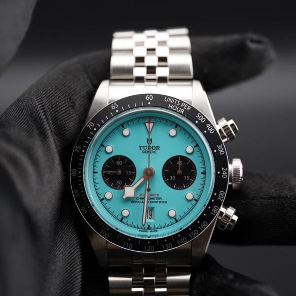TUDO R BLACKBAY CHRONOGRAPH BLUE FLAMINGO AUTOMATIC 257