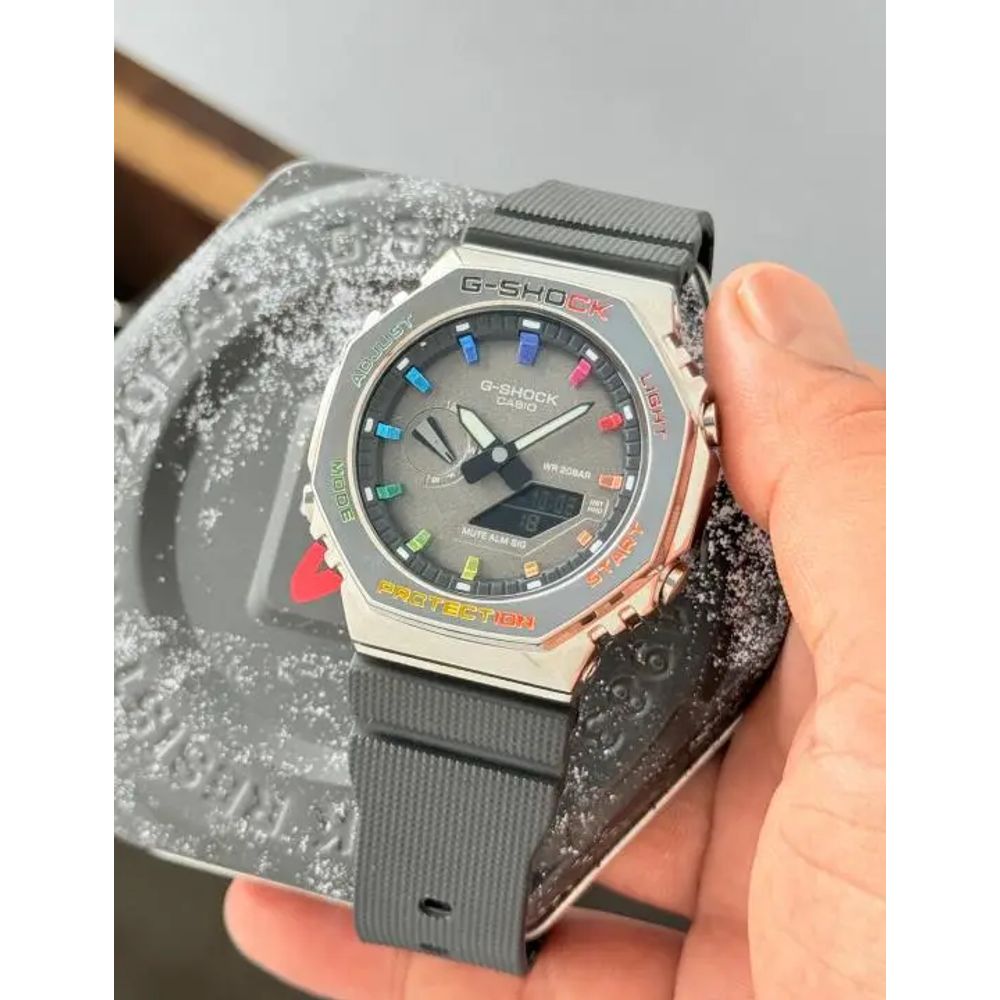 Gshock 2100 Rainbow Steel