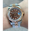 Seiko Mod Datejust Chocolate Swiss Machine