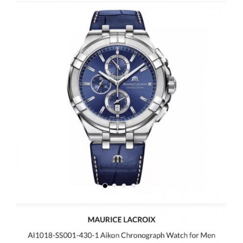 Maurice Lacroix Aikon Chronograph Blue Authentic Store Quality