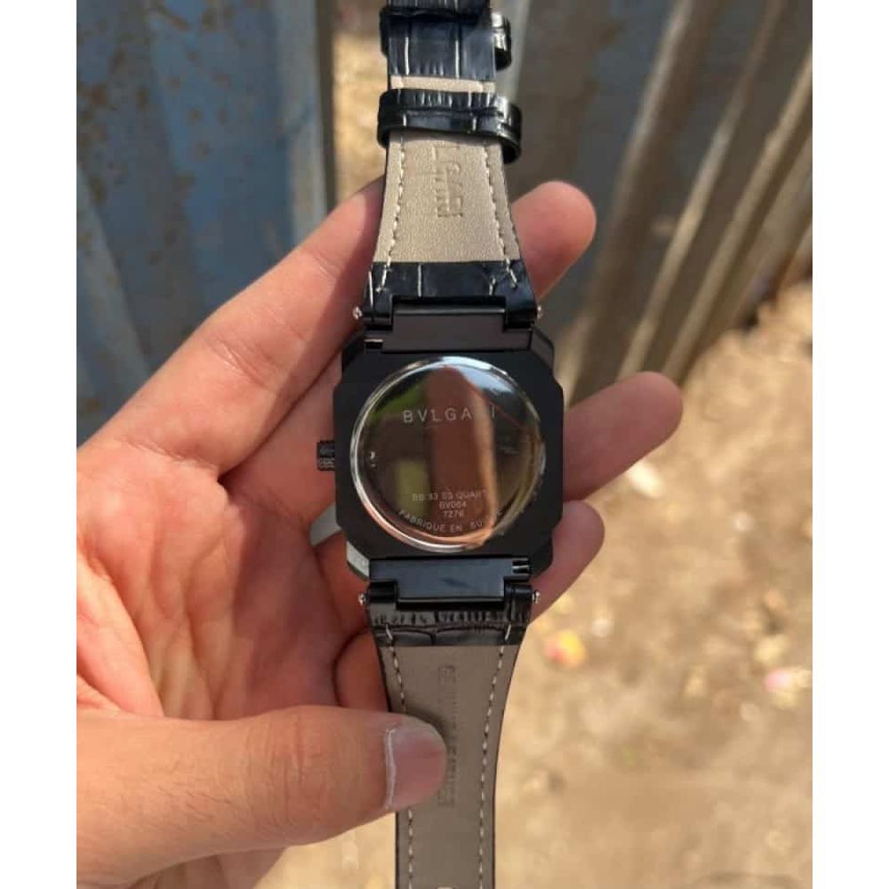 Bvlgari All Black With Copper Touch Quartz Premium Watch