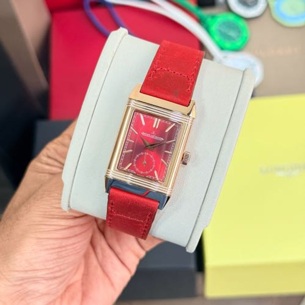 Jaegar-Le Coultre Reverso Rosegold Red