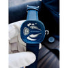 SevenFriday ME-Series Blue Leather Belt