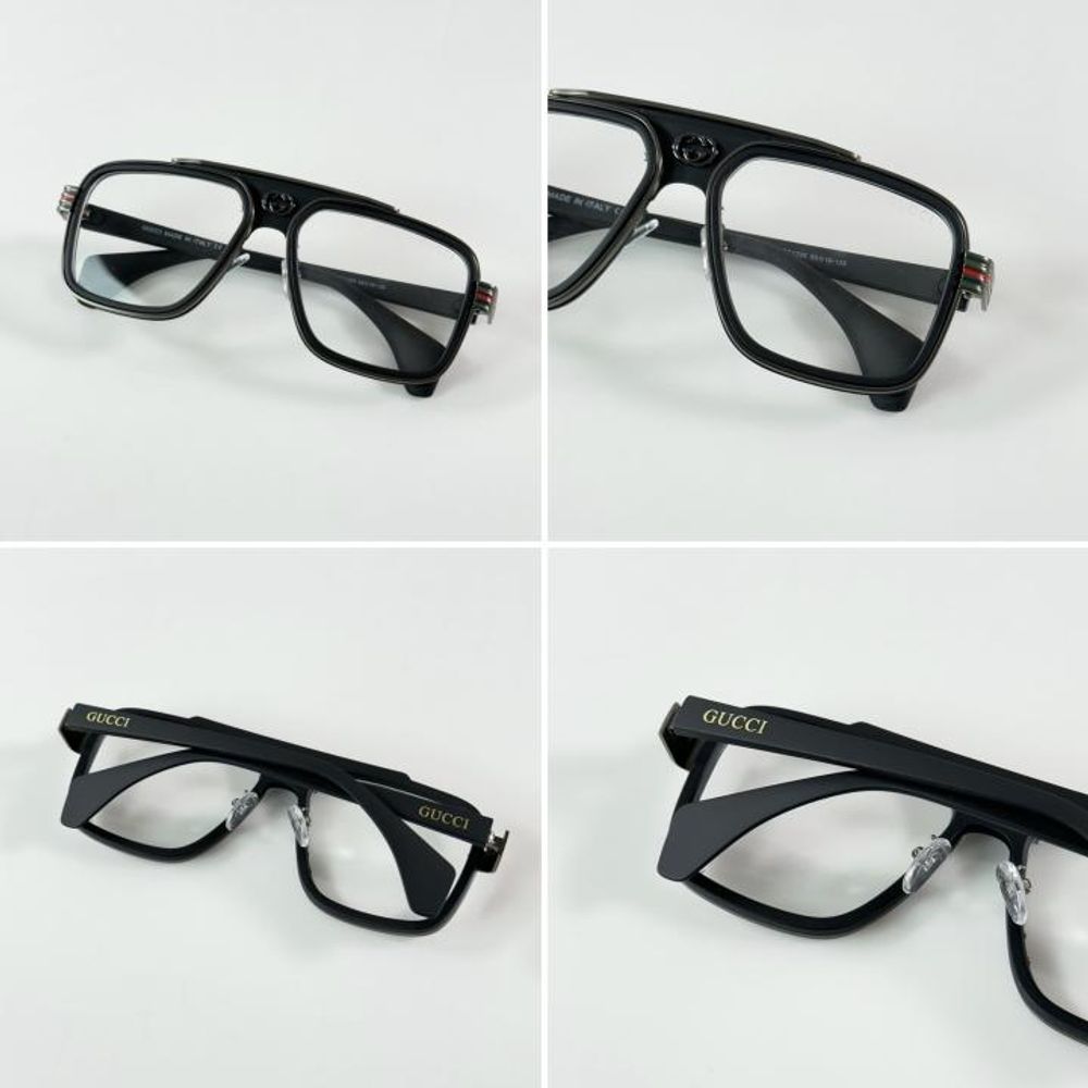 Guchi 1295 Gun Black Frame