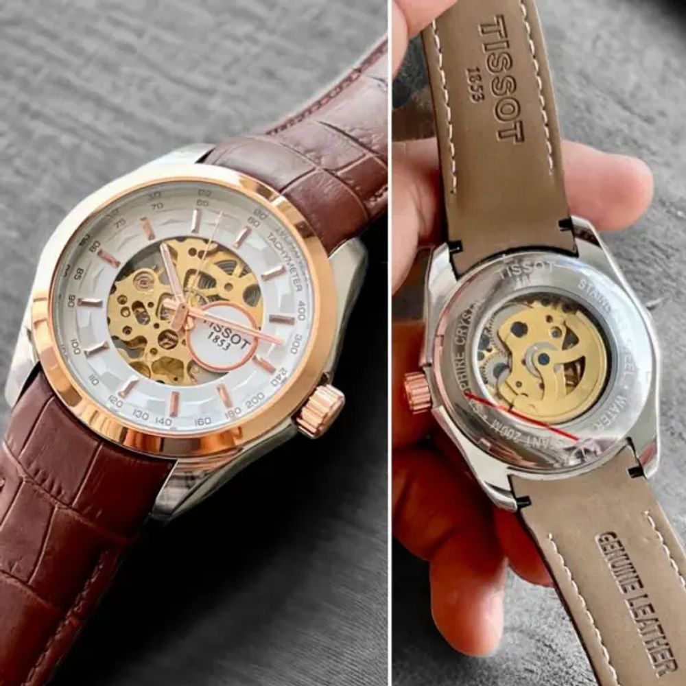 Tisot automatic leather 1853