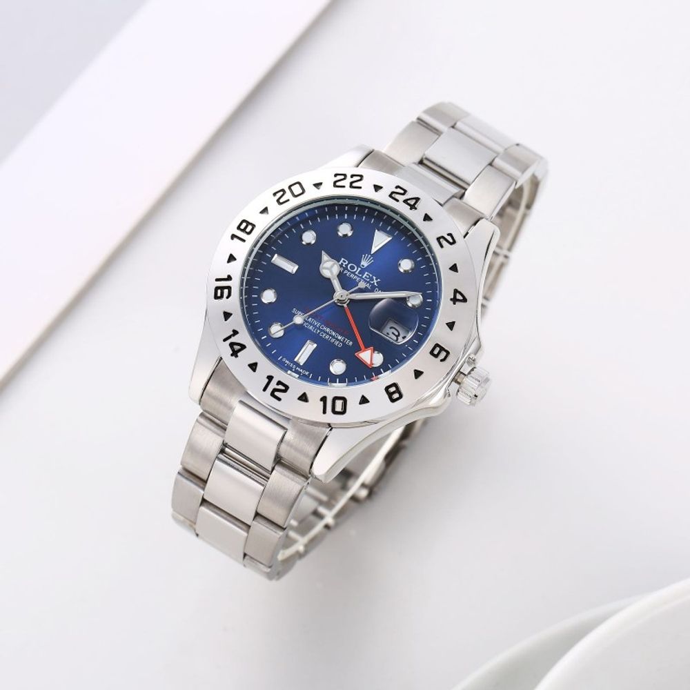 Role x Oyster Perpetual Explorer 2 0 Quartz Silver Blue