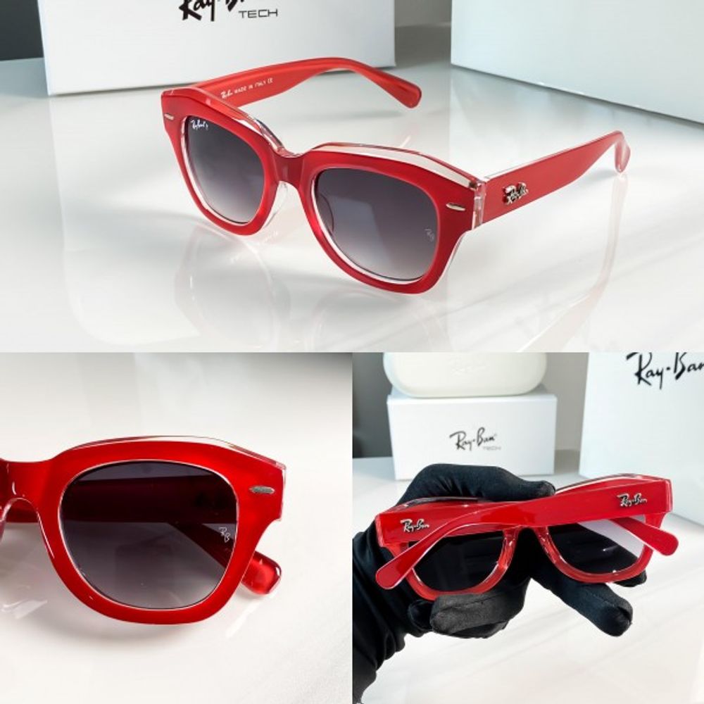 Rey ban red black 2186