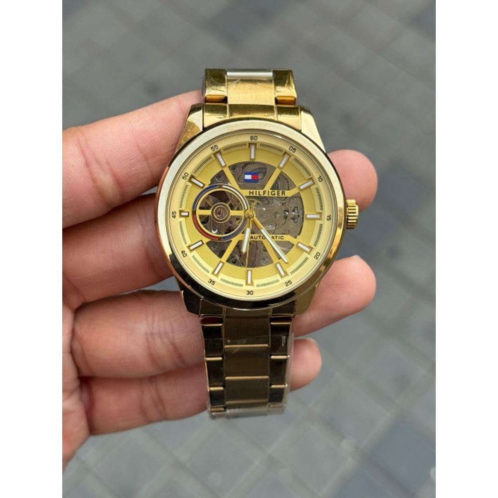 Tommy Hilfige r Automatic Chain Full Gold