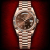 Semi ETA Rollex Day Date Everosegold Chocolate Dial