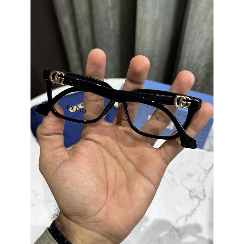 Gucc I All Black Logo Premium Glasses 1537