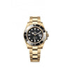 Rollex Submariner Yellow Gold Black Dial