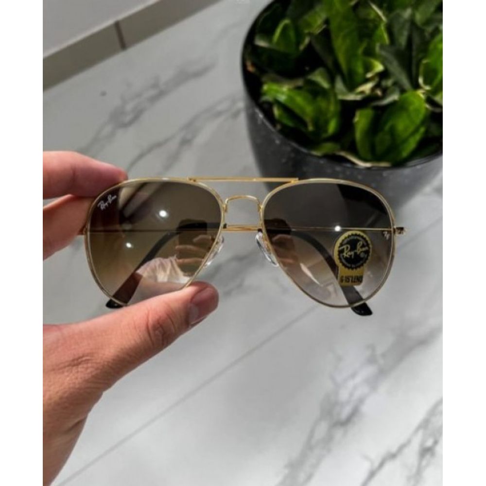 Rey ban 3025 gold brown sheded