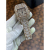 Cartier Santos luxury diamond rose gold dial stainless Steel Rose gold plated watch