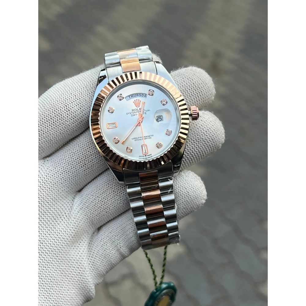 Rolex Two Tone Diamond White
