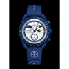 OMEGHA SWACH SUN MOON BLUE AT427