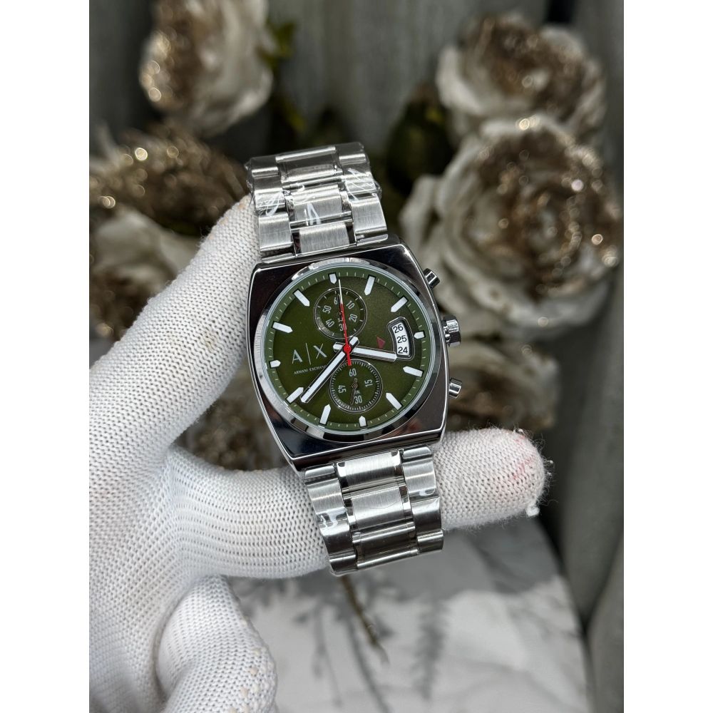 Arman i Exchange Oliver Silver Green Metal Premium Watch