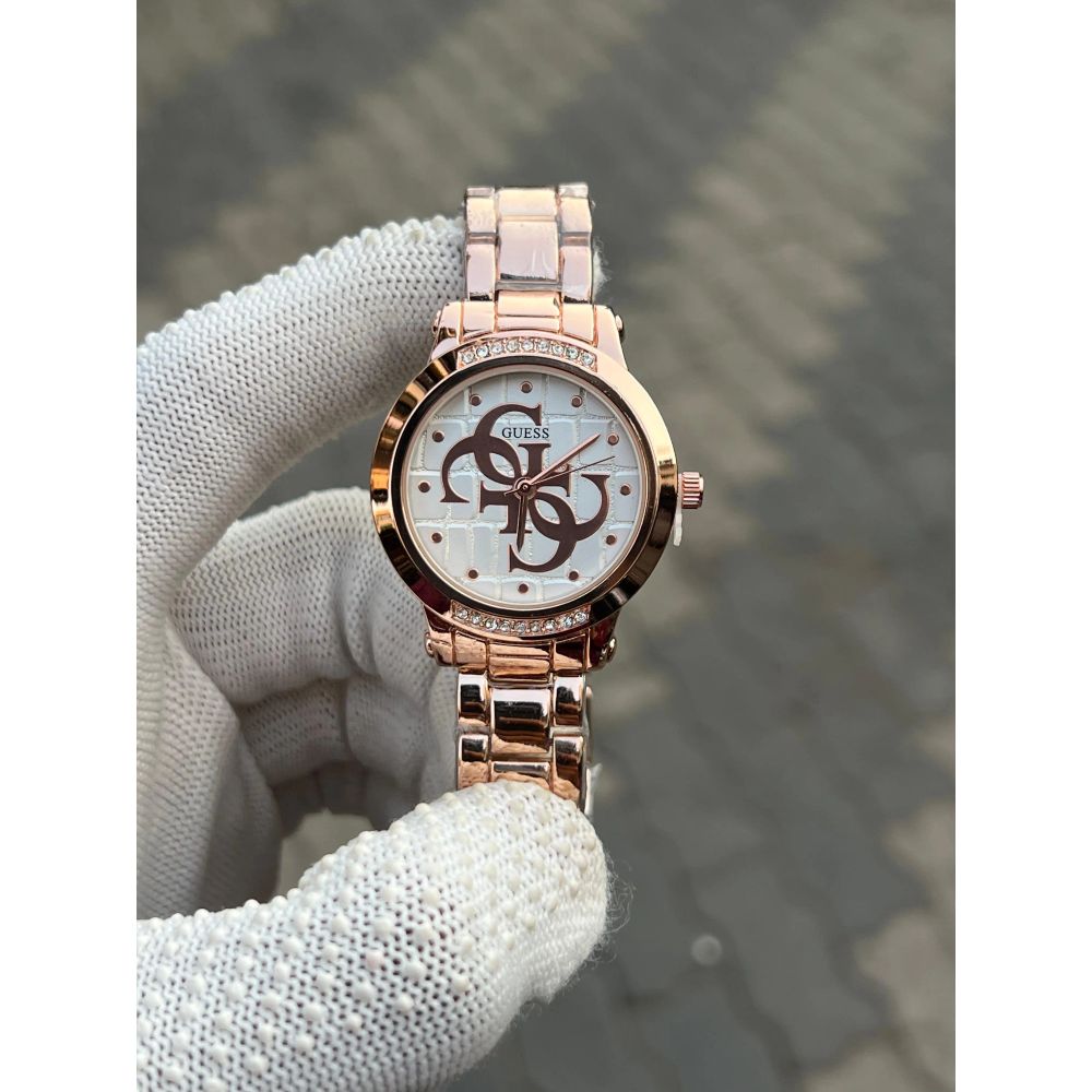 Guess Diamond Rose Gold White