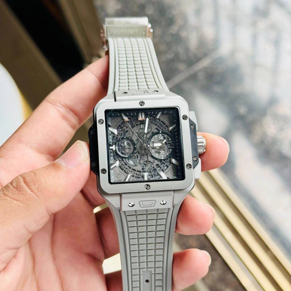 Hublo_t Square Big Bang Unico Quartz