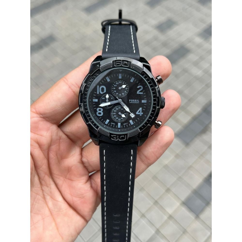 Fossi l Bronson Chronograph Black