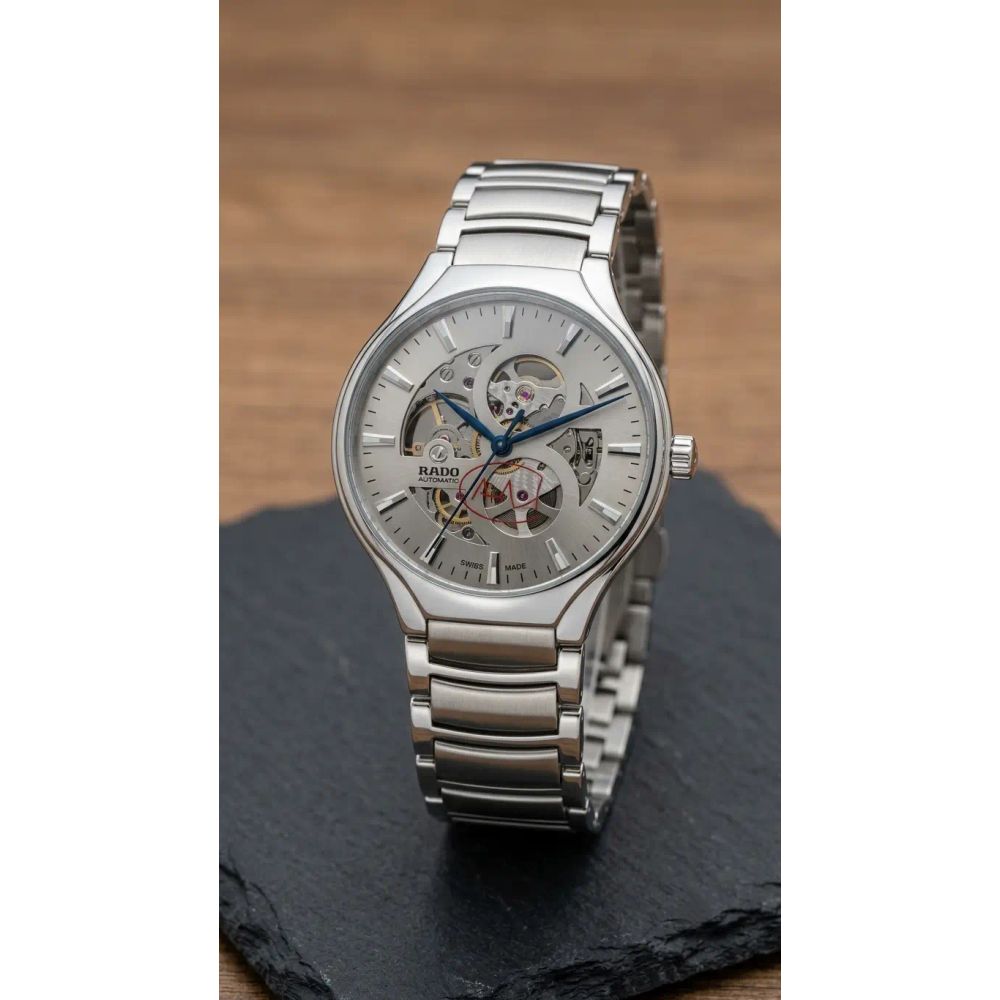 Rad o True Round Open Heart Automatic Silver