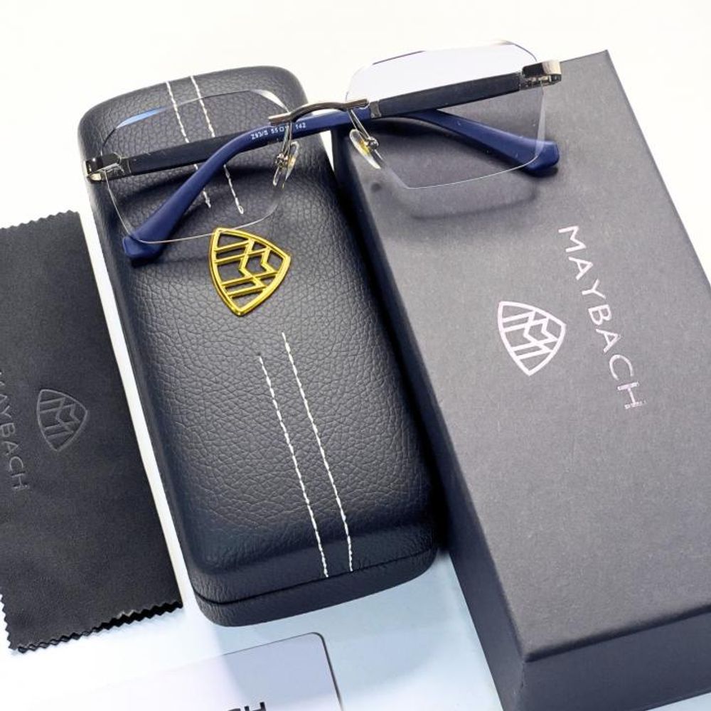Maybac 293 silver black plano