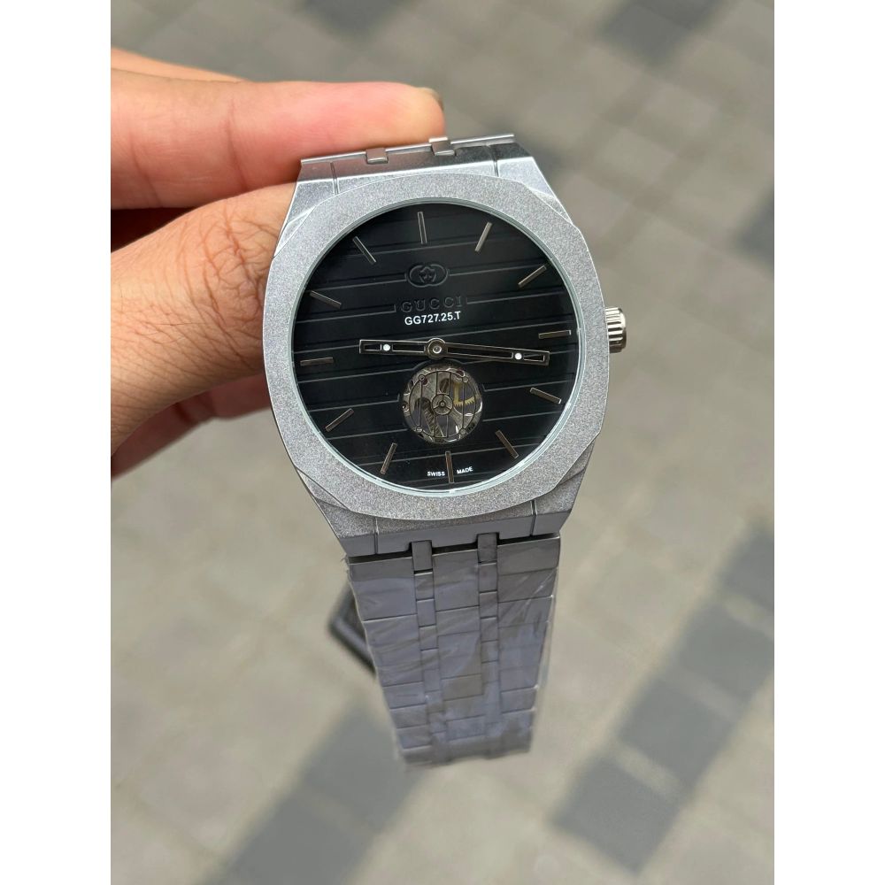 Gucci Tourbillon Automatic Silver Black
