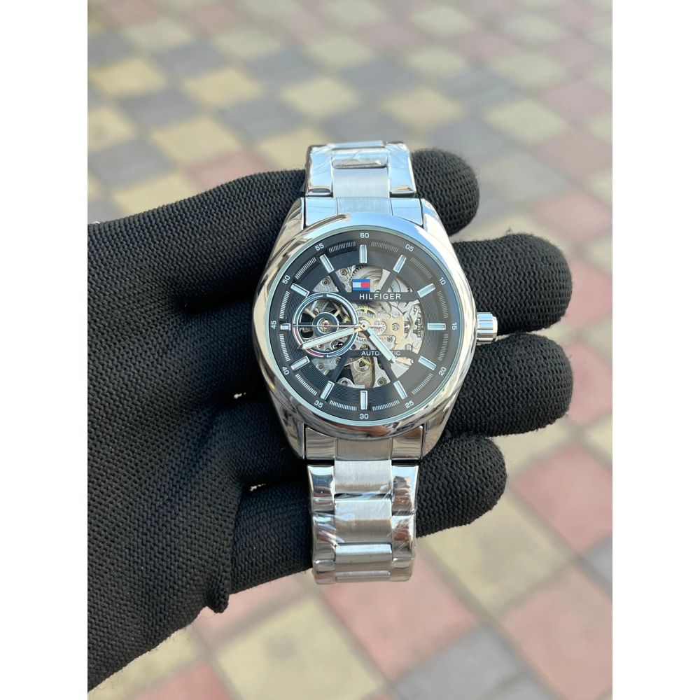 Tommy Hilfiger Automatic Silver Black