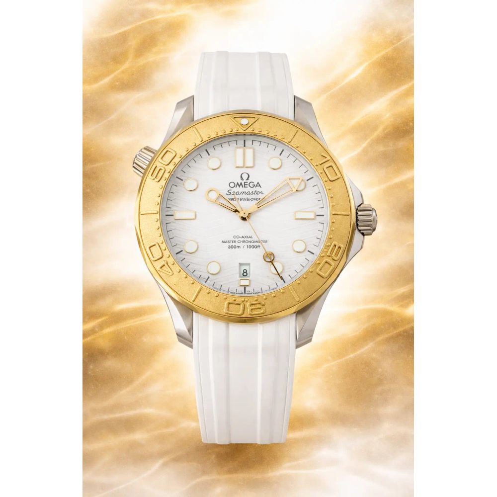 Omega Seamster Diver 300M White Gold