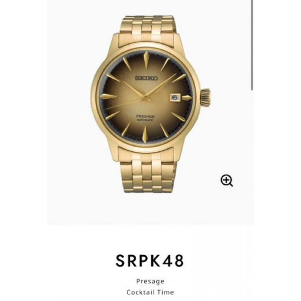 Seiko Presage Cocktail Gold Authentic Store Quality