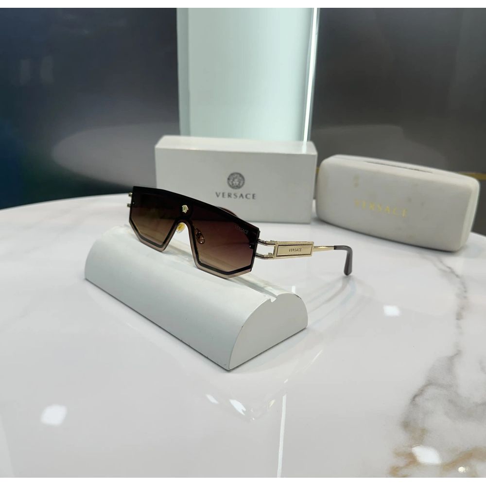 Versac e Gold Brown Metal Premium Shades 9995
