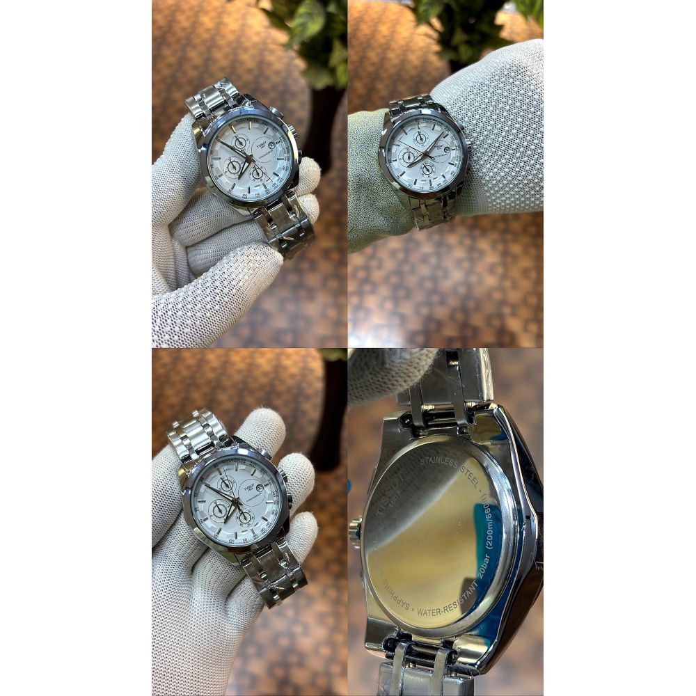 Tisso t 1853 Chronograph silver white