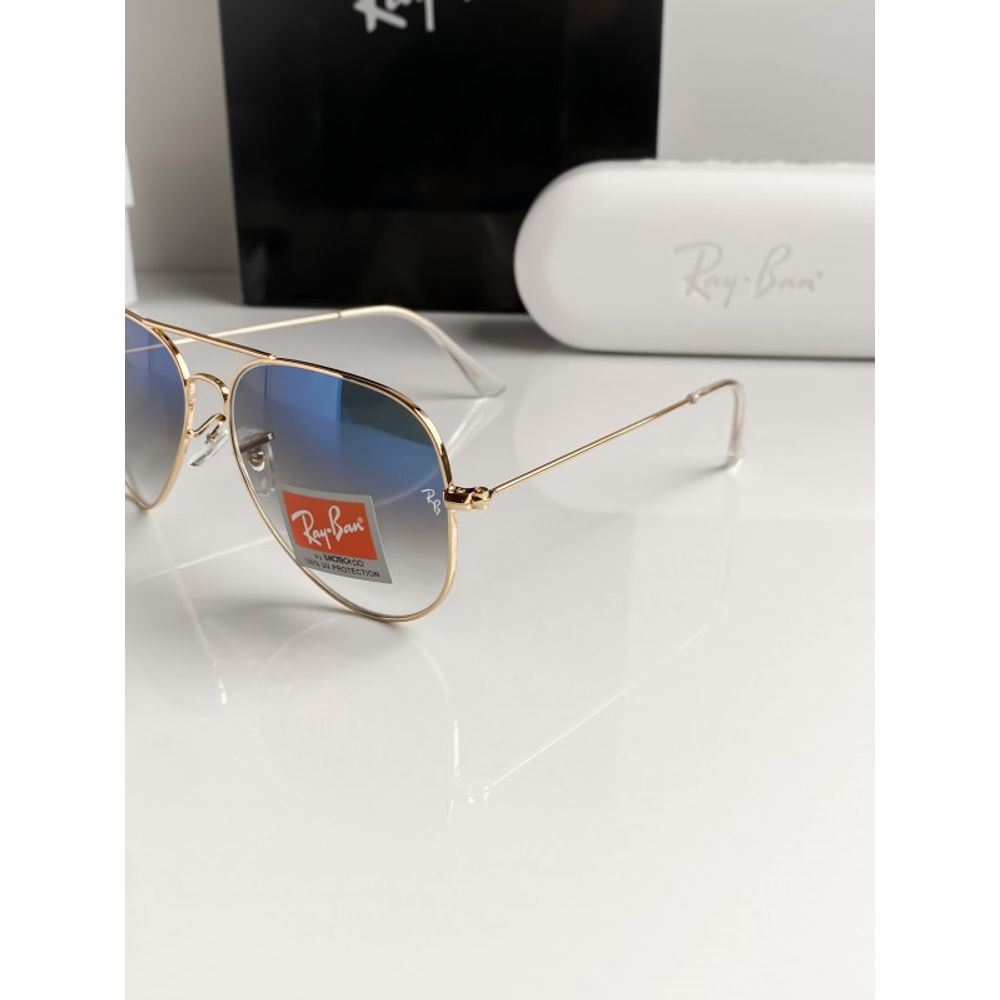 Rey ban 3026 gold blue shaded