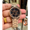 Michael l Kors Lennox Rosegold Black Dial