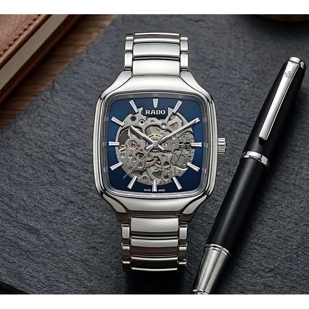 Rad_o True Square Automatic Silver Blue