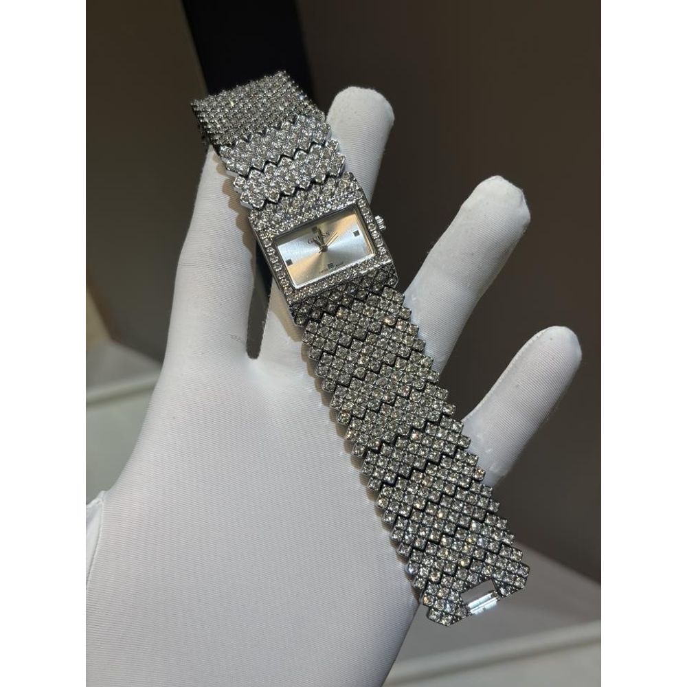 GUESS JUMBO LADY DIAMOND SILVER WHITE 926