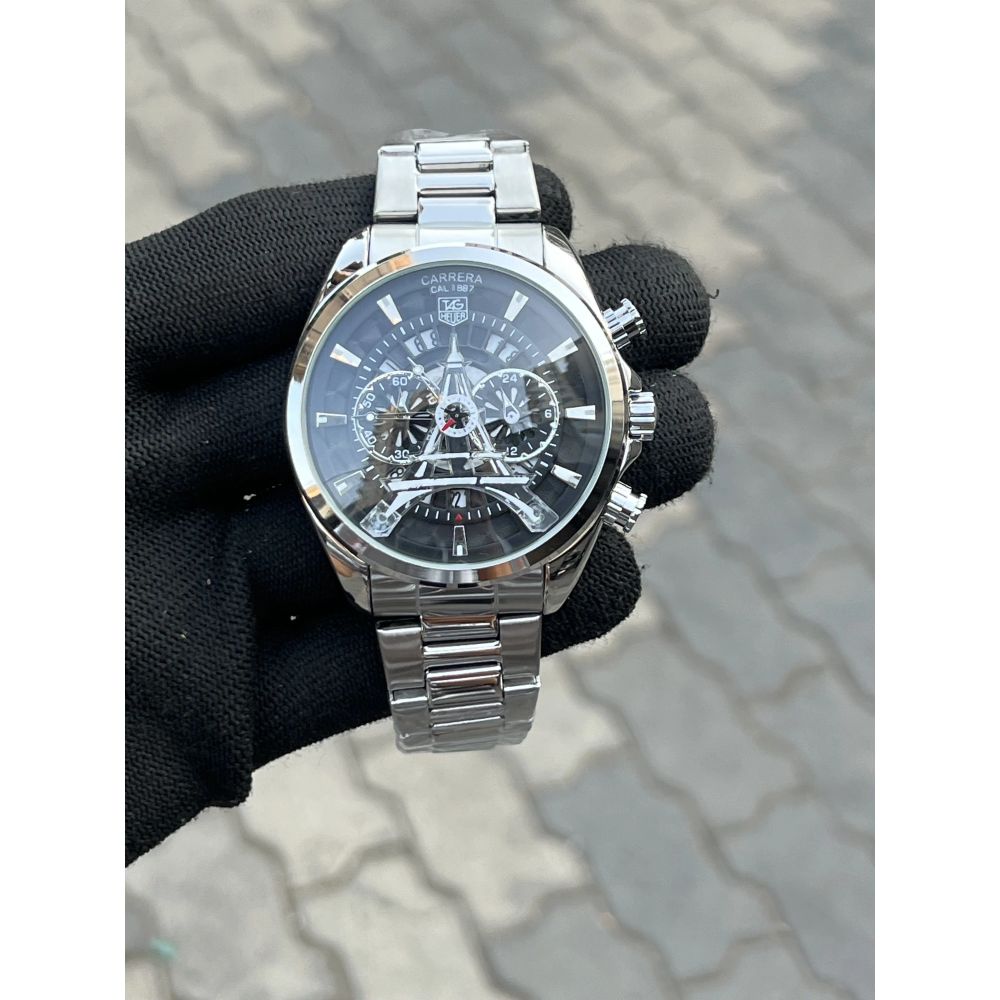 Tag Hueuer Eiffel Tower Silver Black