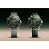 Omegha Seamaster 300m Diver New Silver Copper Green Dial With Extra Silicon Strap