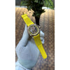 Jacob Co CR7 Limited Edition timepiece featuring skeletonized dial with a yellow rubber
