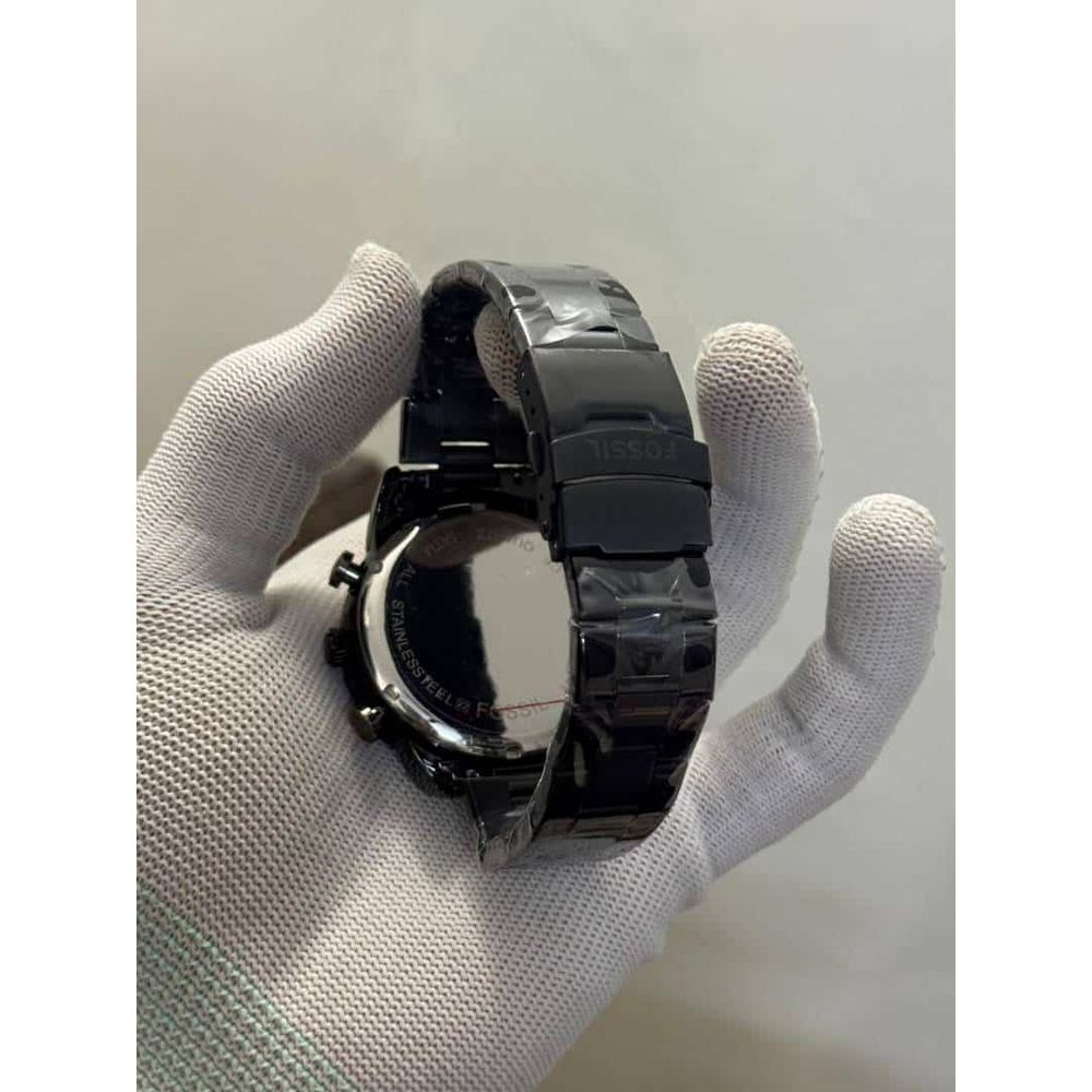 Fossi l Tourer All Black Chronograph Metal Watch