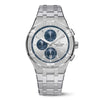 Maurice Lacroix Aikon Chronograph Silver White Blue Metal AUTHENTIC Store Quality