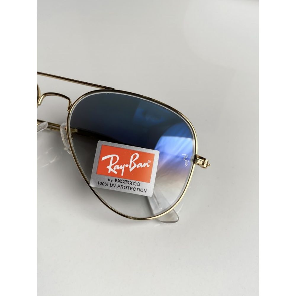 Rey ban 3026 gold blue shaded