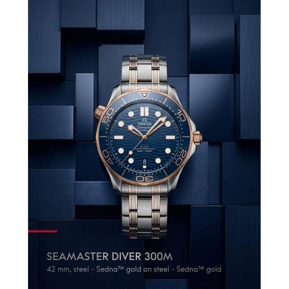 Omegg_a Seamaster Diver 300M Automatic 2Ton-Copper-Blue