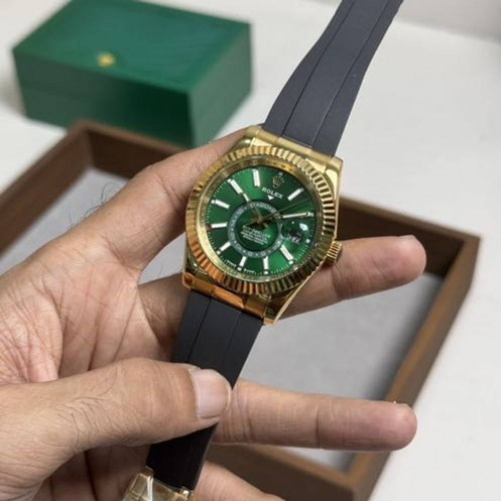 Sale 2025 New Rollex Sky Dweller Green Dial