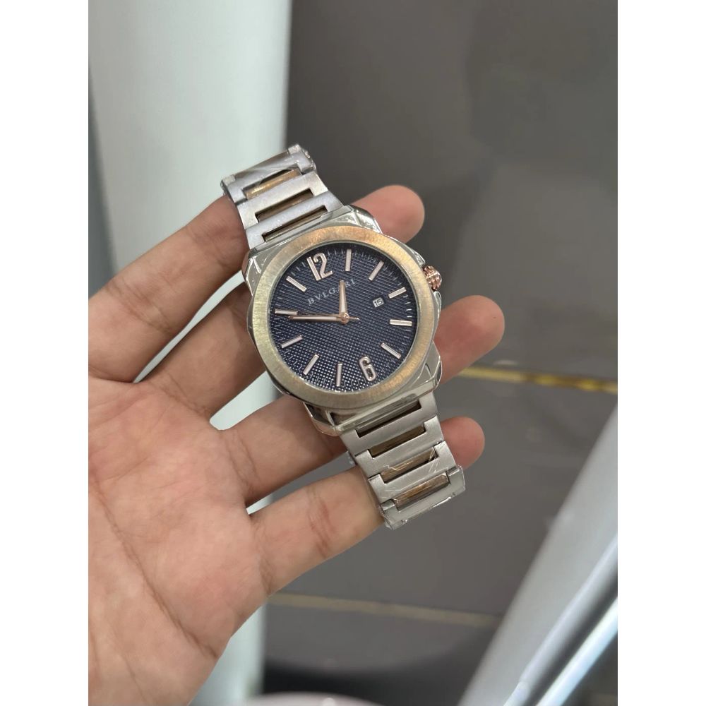Bvlgari Octo Roma Dual Tone Blue Premium Watch