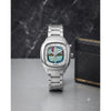 Fosil Digital Square white-Blue Dial