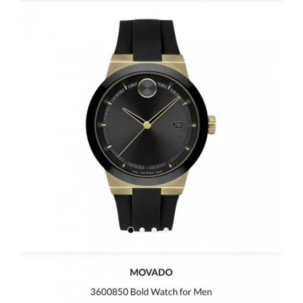 Movado Bold Fusion Black Gold Authentic Store Quality
