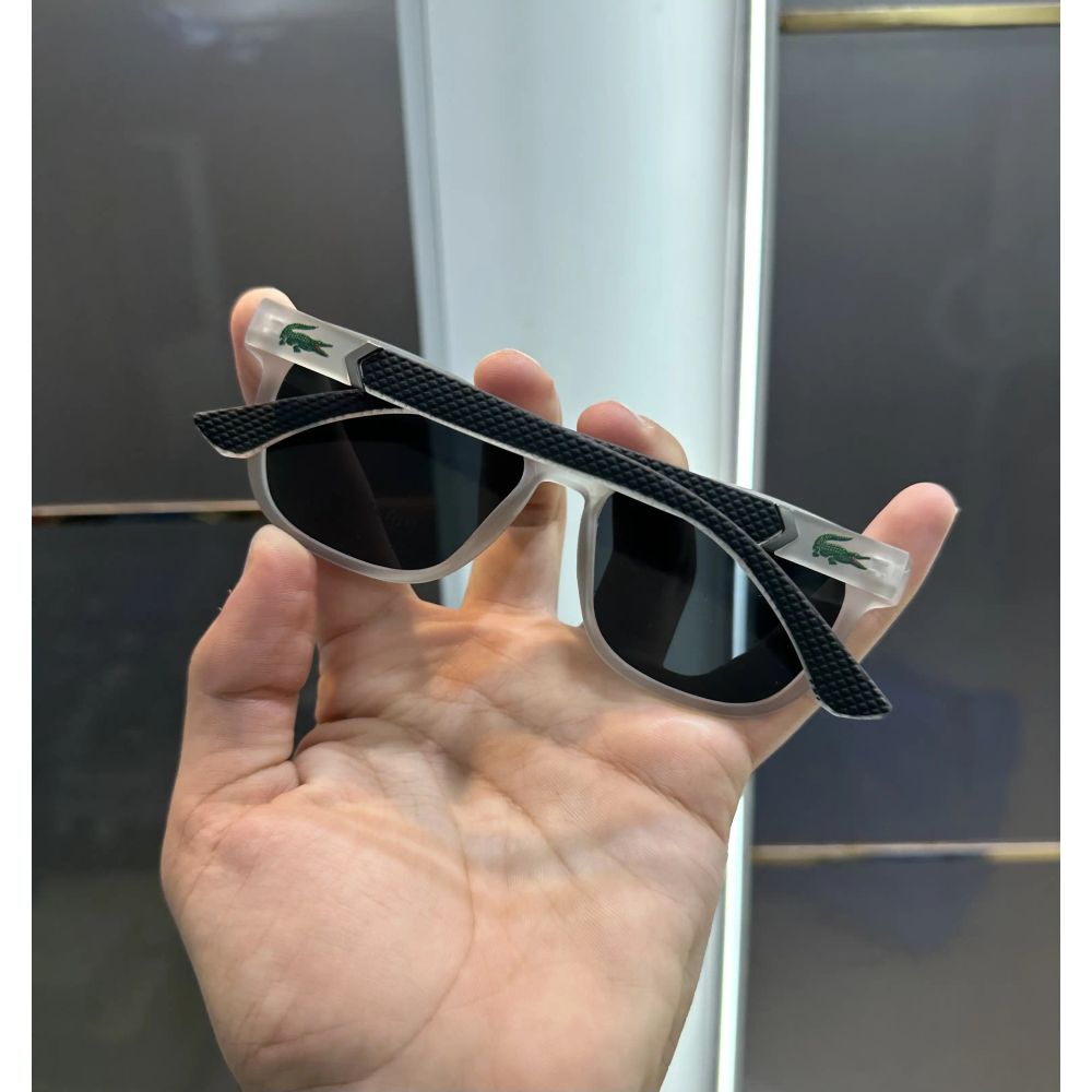 Lacost e Grey Black Matt Premium Shades 0366